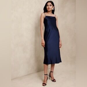Banana Republic Edina Silk Midi Dress XS